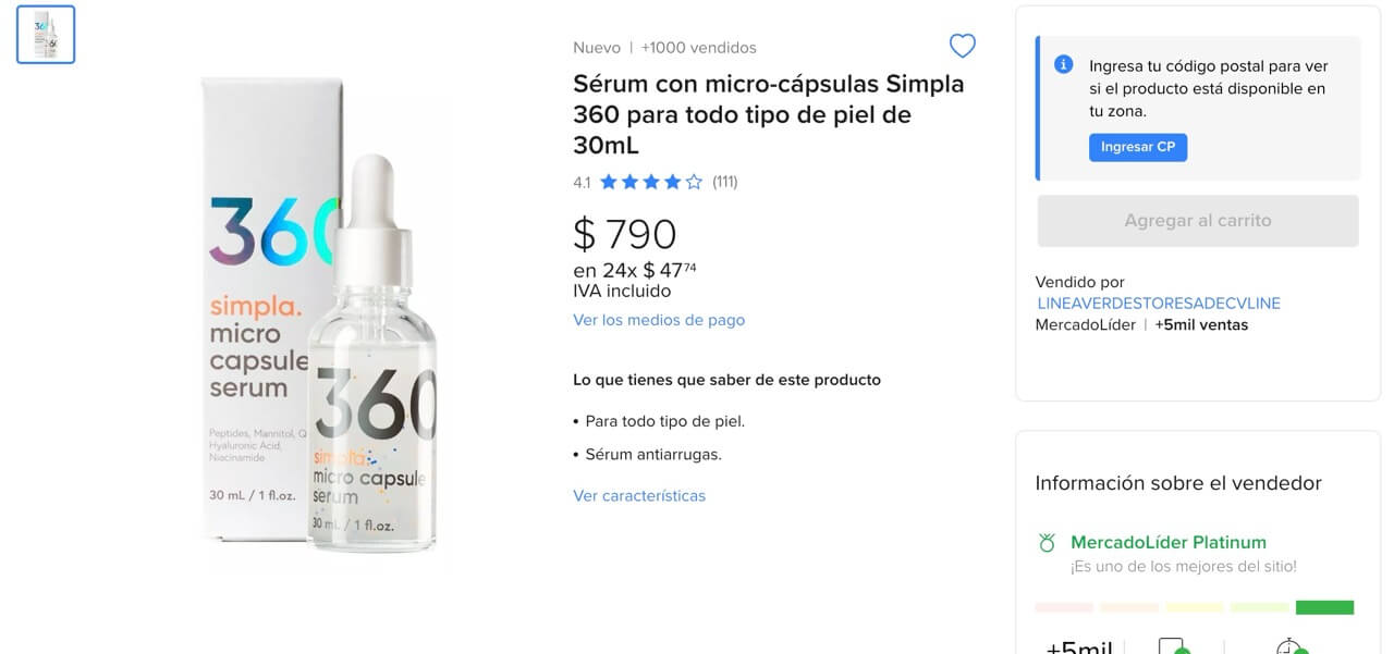 Simpla 360 en Mercado Libre: ¿Dónde comprarlo ahora?